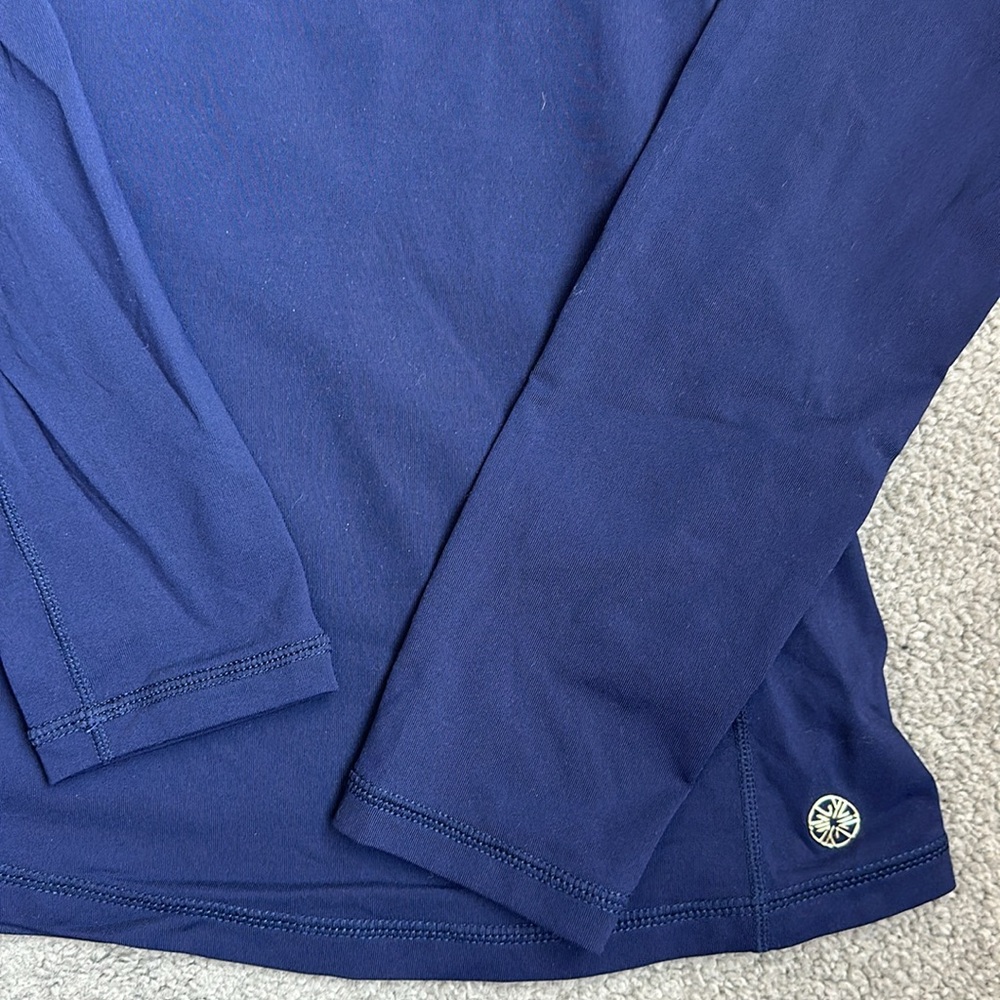 NWT Lily Pulitzer Justine Half Zip in True Navy Size XS - Picture 3 of 5